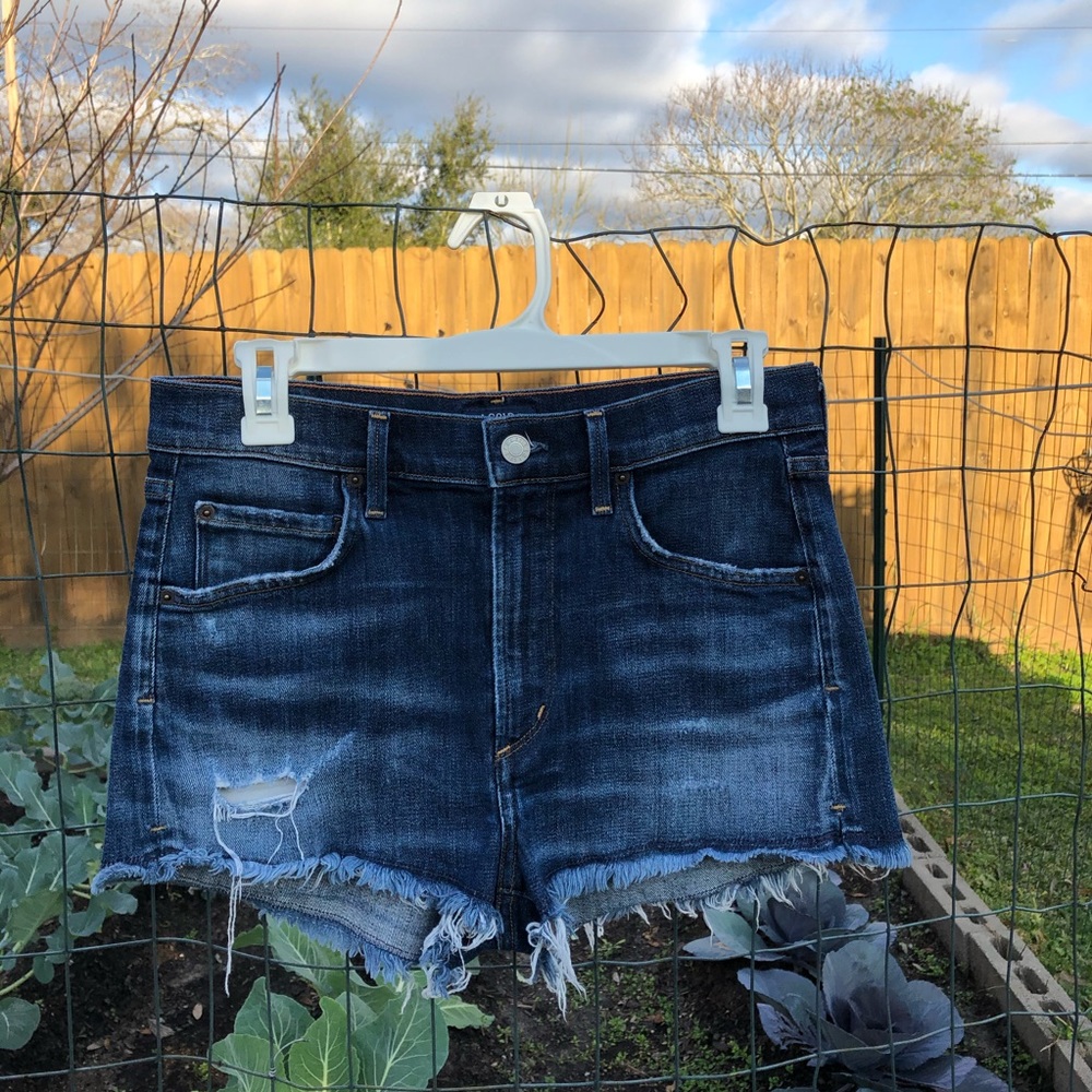 -SOLD- AGOLDE Jaden Shorts High Rise Denim - Picture 6 of 8
